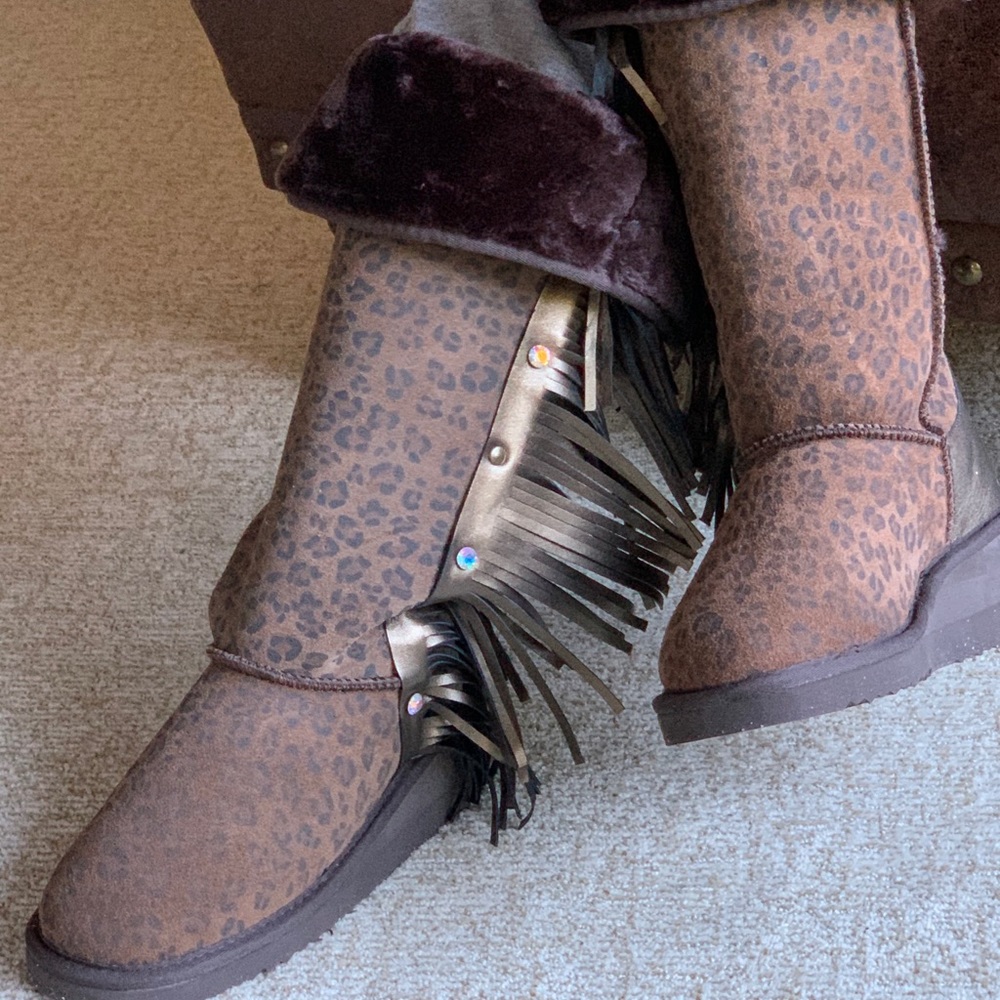 Gypsy Soule Fringe Winter Boots Rare - Picture 6 of 15